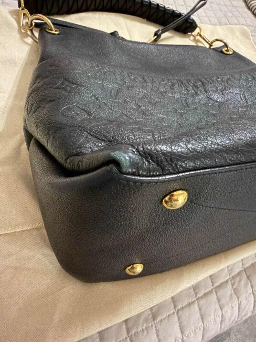 Louis Vuitton Maida Hobo Black Empreinte Leather